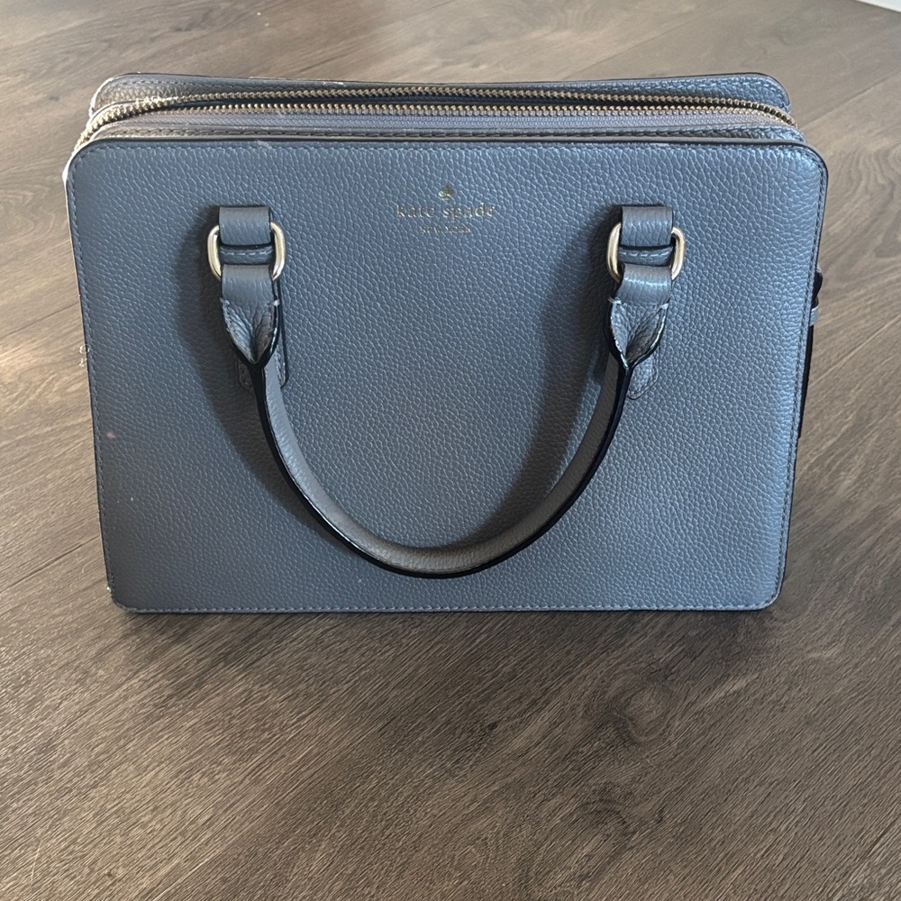 Kate Spade Gray Leather Tote